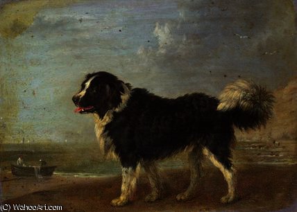 A Newfoundland Dog On A Seashore — Эдмунд Бристоу