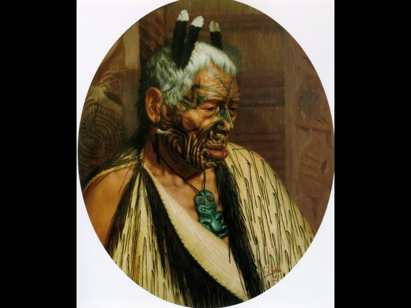 The Last Of The Cannibals. Tumai Tawhiti — Charles Frederick Goldie