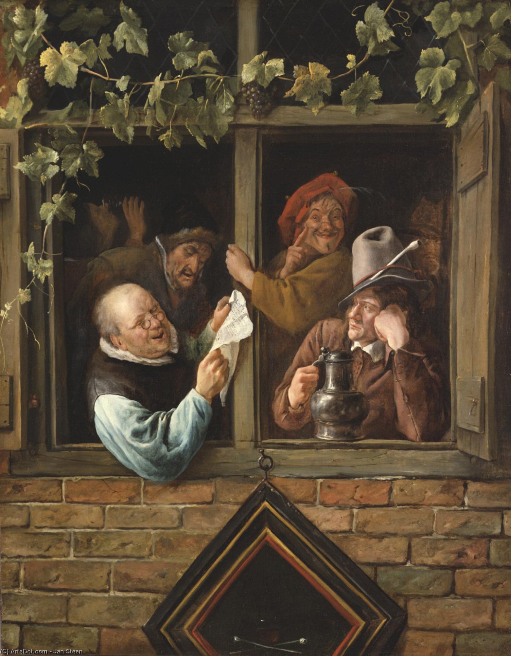 Rhetoricians At At Window — Jan Havickszoon Steen