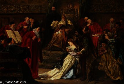 Cordelia In The Court Of King Lear, — John Gilbert
