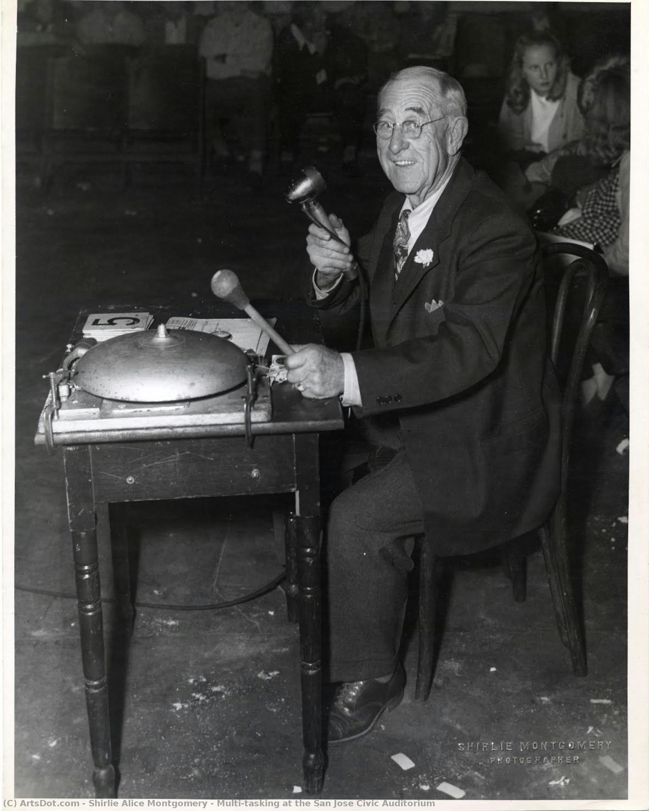 Multi-tasking At The San Jose Civic Auditorium — Shirlie Alice Montgomery