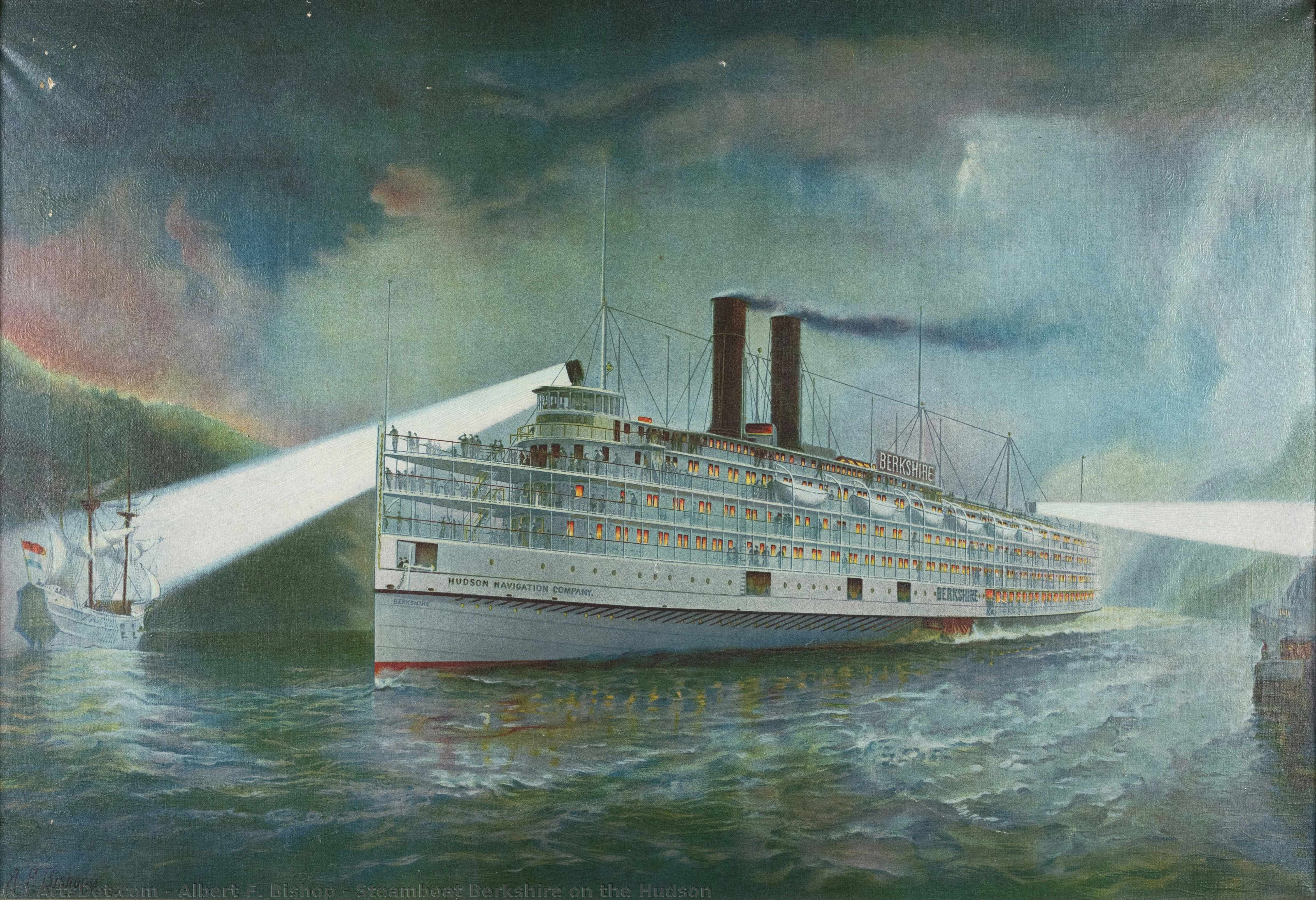 Steamboat Berkshire On The Hudson — Albert F. Bishop