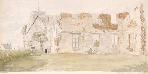 The Ruins Of Hillesden Manor Near Elstow Church, Bedfordshire — John Frederick Lewis