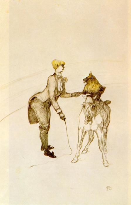 At The Circus The Animal Trainer — Henri De Toulouse-lautrec