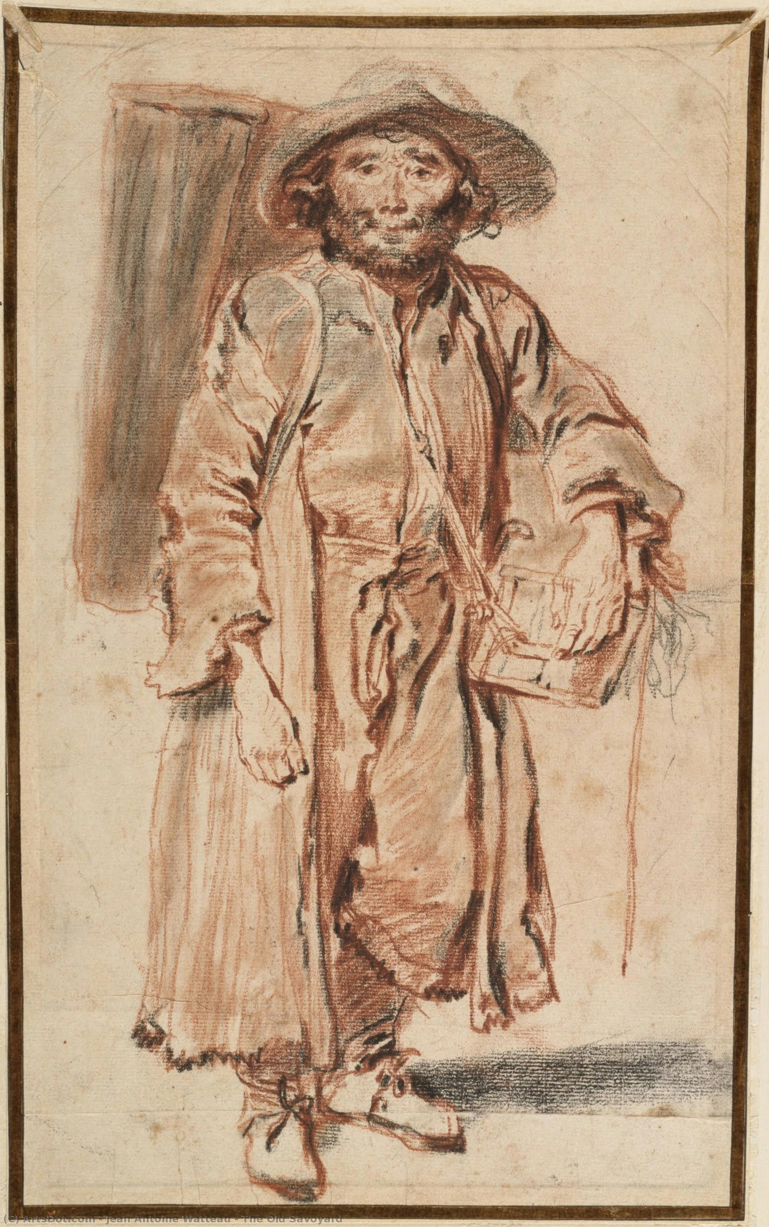 The Old Savoyard — Jean-antoine Watteau