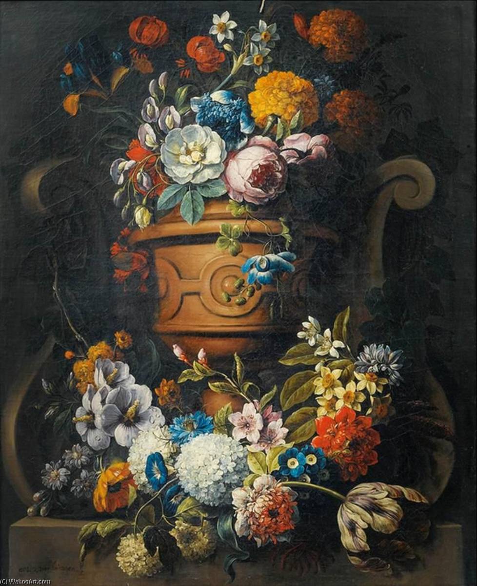 Still Life With Flowers In A Vase — Gaspar Peeter The Younger Verbruggen