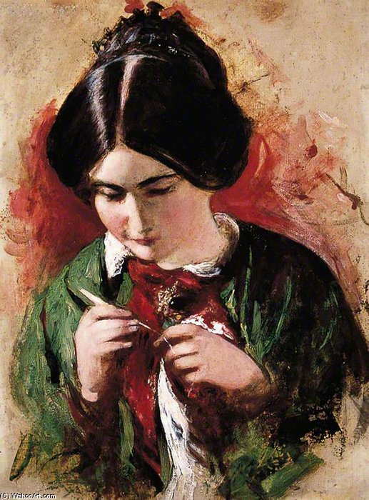 The Crochet-worker (mary Ann Purdon) — Уильям Этти