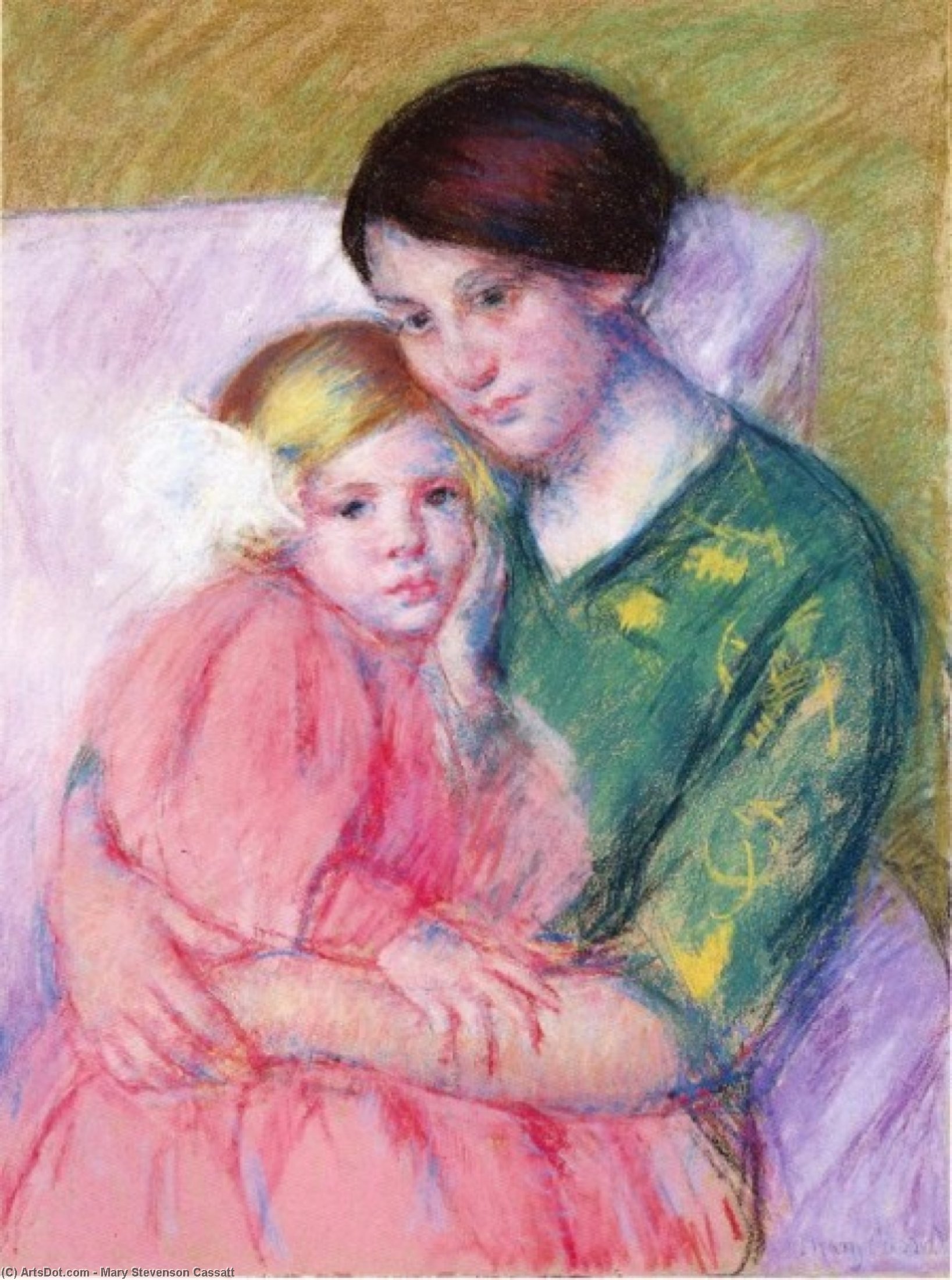 Mother And Child Reading — Mary Stevenson Cassatt