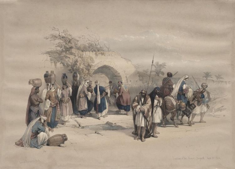Fountain Of The Virgin, Nazareth — David Roberts
