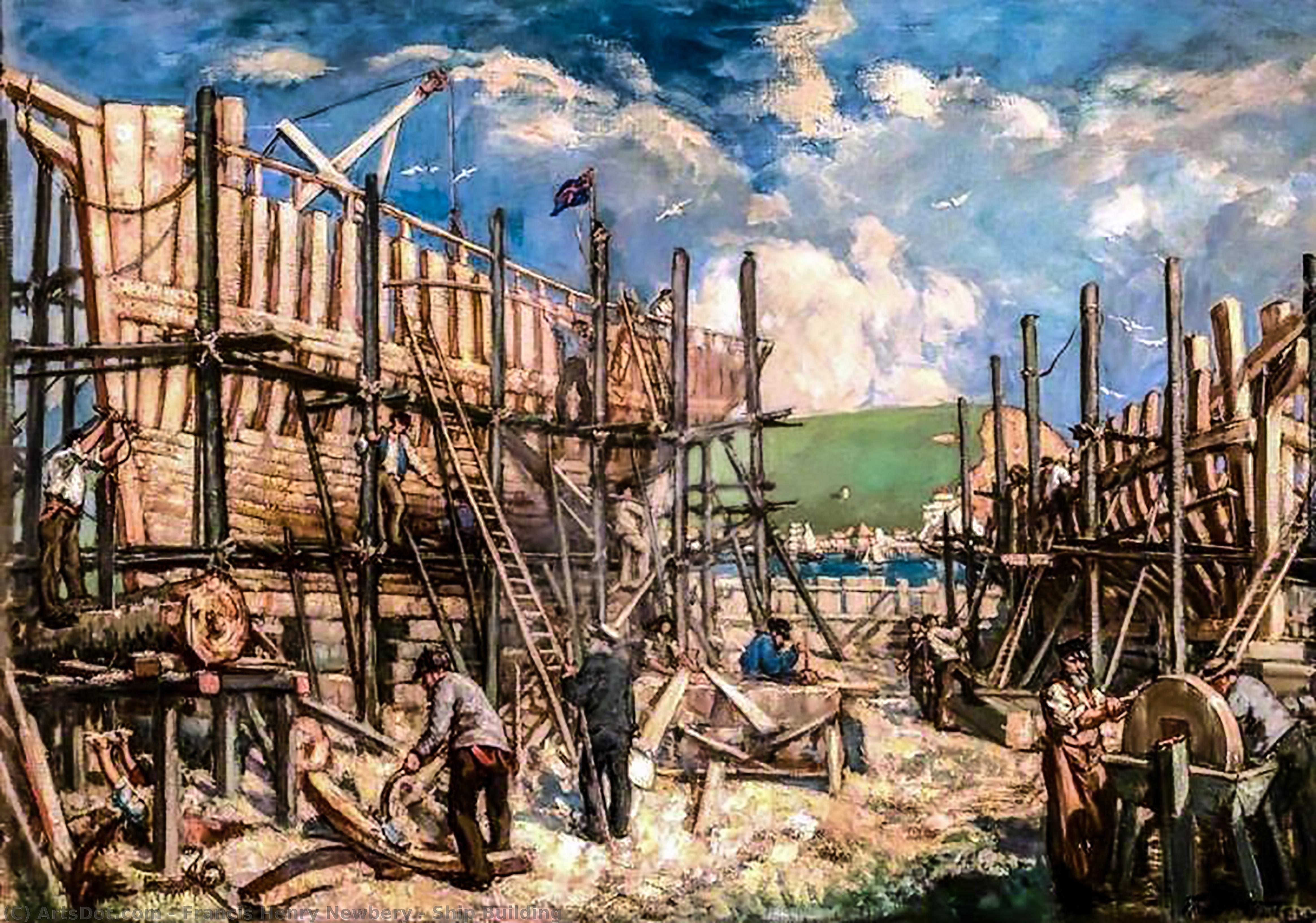 Ship Building — Francis Henry Newbery