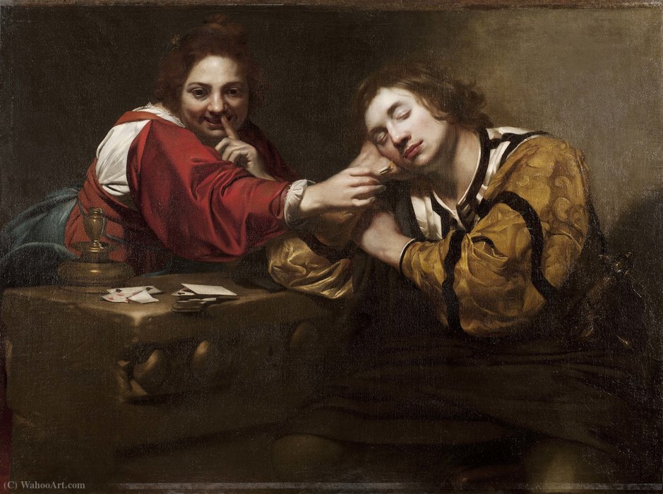 Sleeper Awakened By A Young Woman With A Lit Wick — Nicolas Régnier