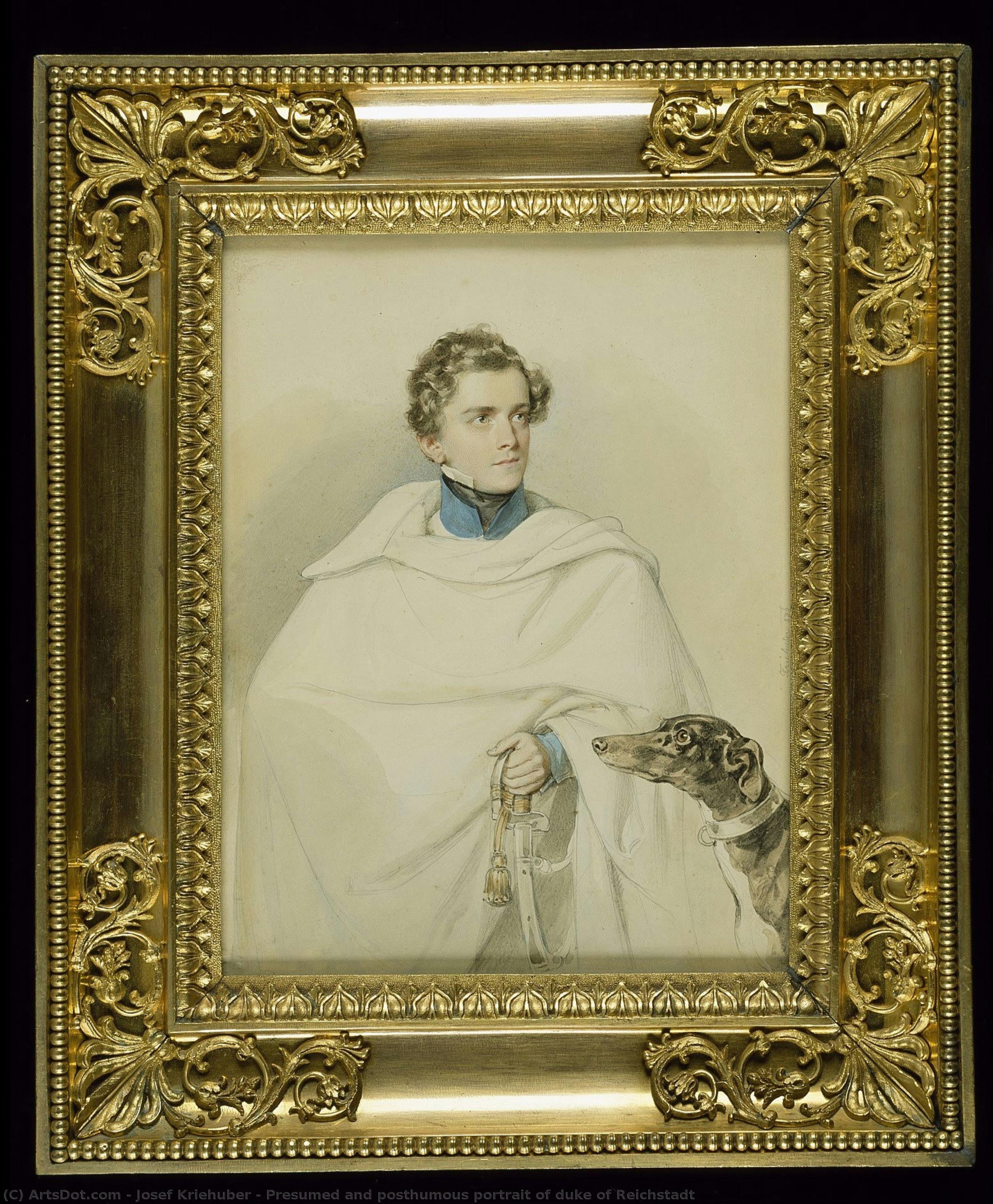 Presumed And Posthumous Portrait Of Duke Of Reichstadt — Josef Kriehuber
