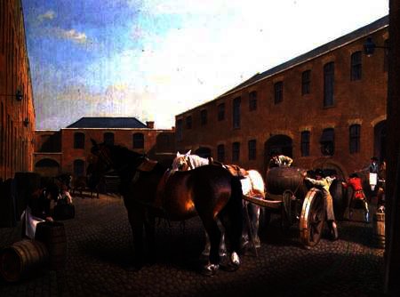 Loading The Drays At Whitbread Brewery — George Garrard