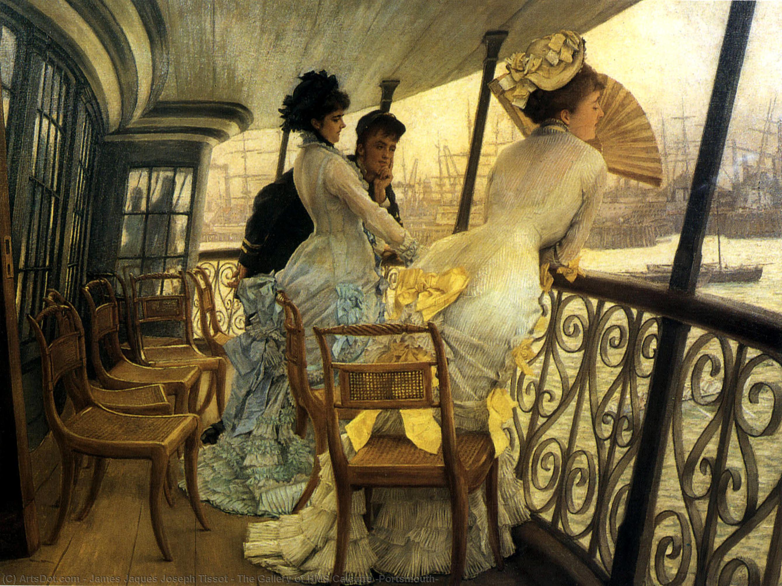 The Gallery Of Hms Calcutta (portsmouth) — James Jaques Joseph Tissot