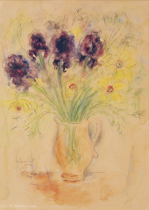 Vase Of Flowers, (1948) — Реувен Рубин