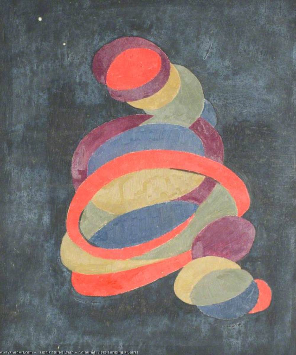 Coloured Discs Forming A Spiral — Pamela Muriel Ward