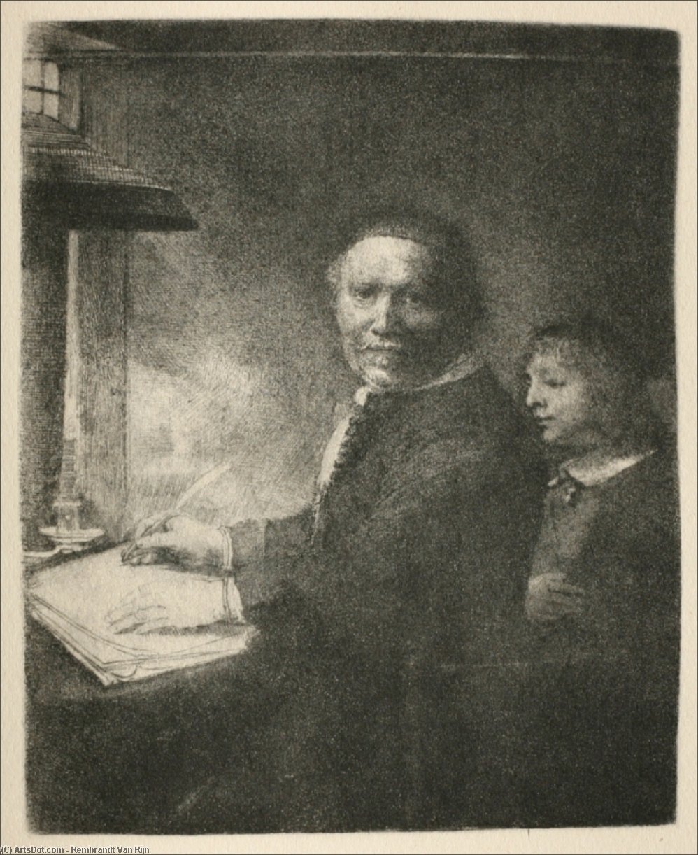 Retrato De Lieven Willemsz Van Coppenol — Rembrandt Van Rijn