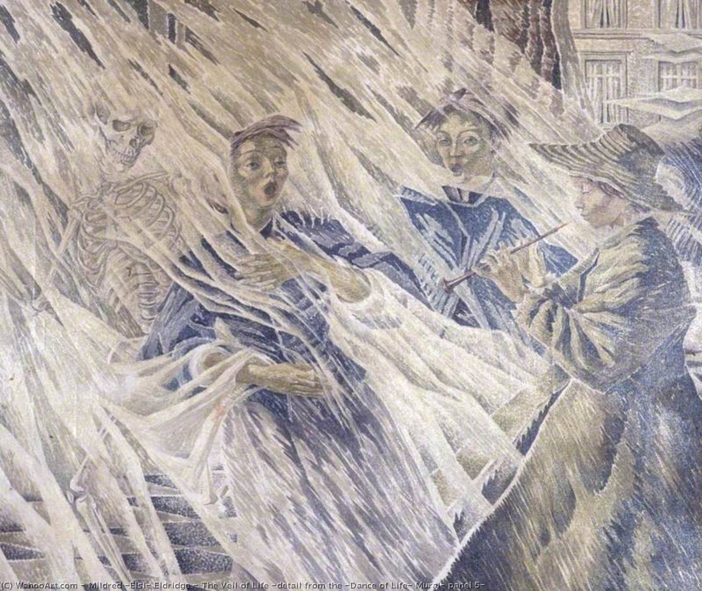 The Veil Of Life (detail From The 'dance Of Life' Mural, Panel 5) — Mildred 'elsi' Eldridge