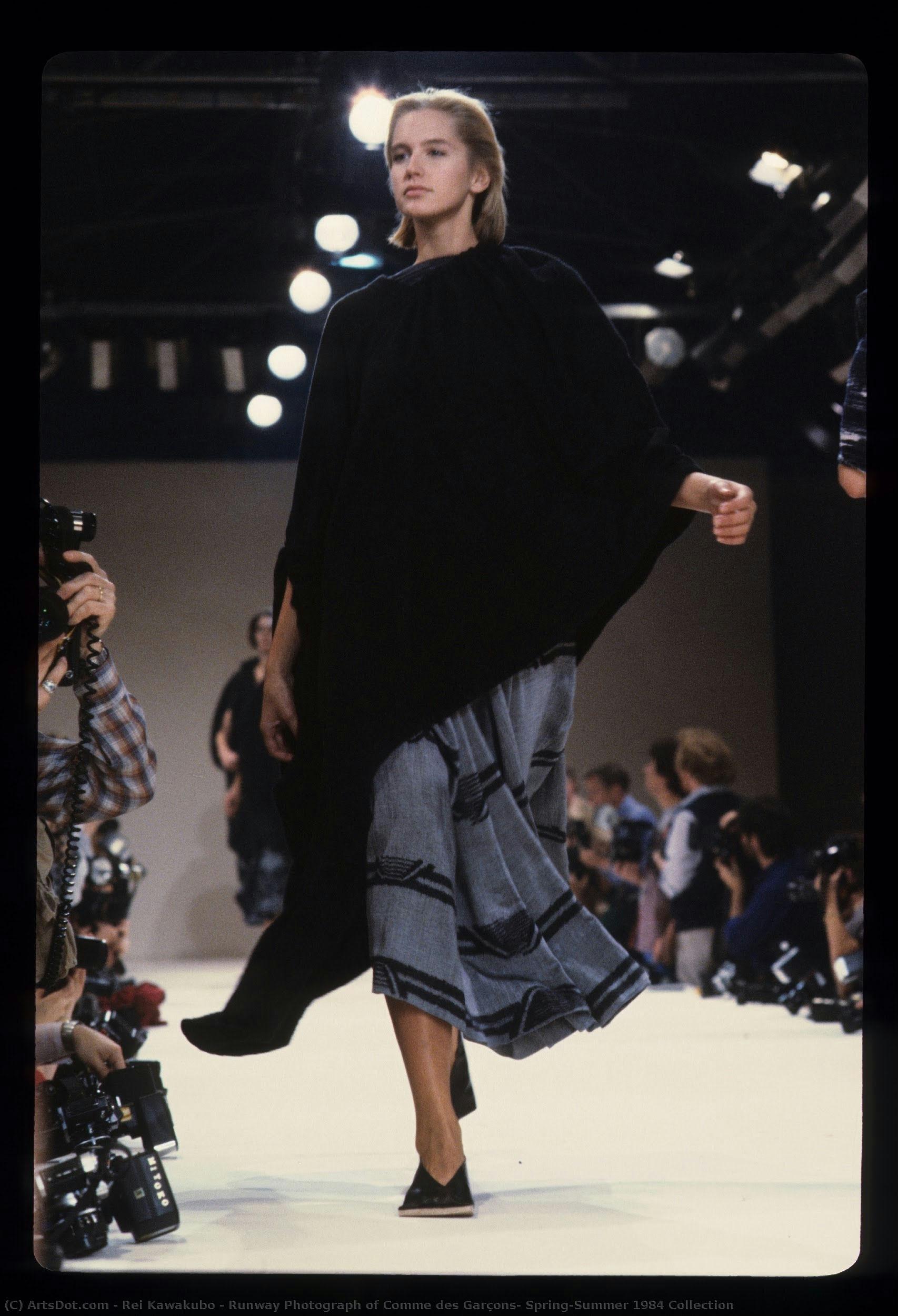 Runway Photograph Of Comme Des Garçons, Spring/summer 1984 Collection — Rei Kawakubo