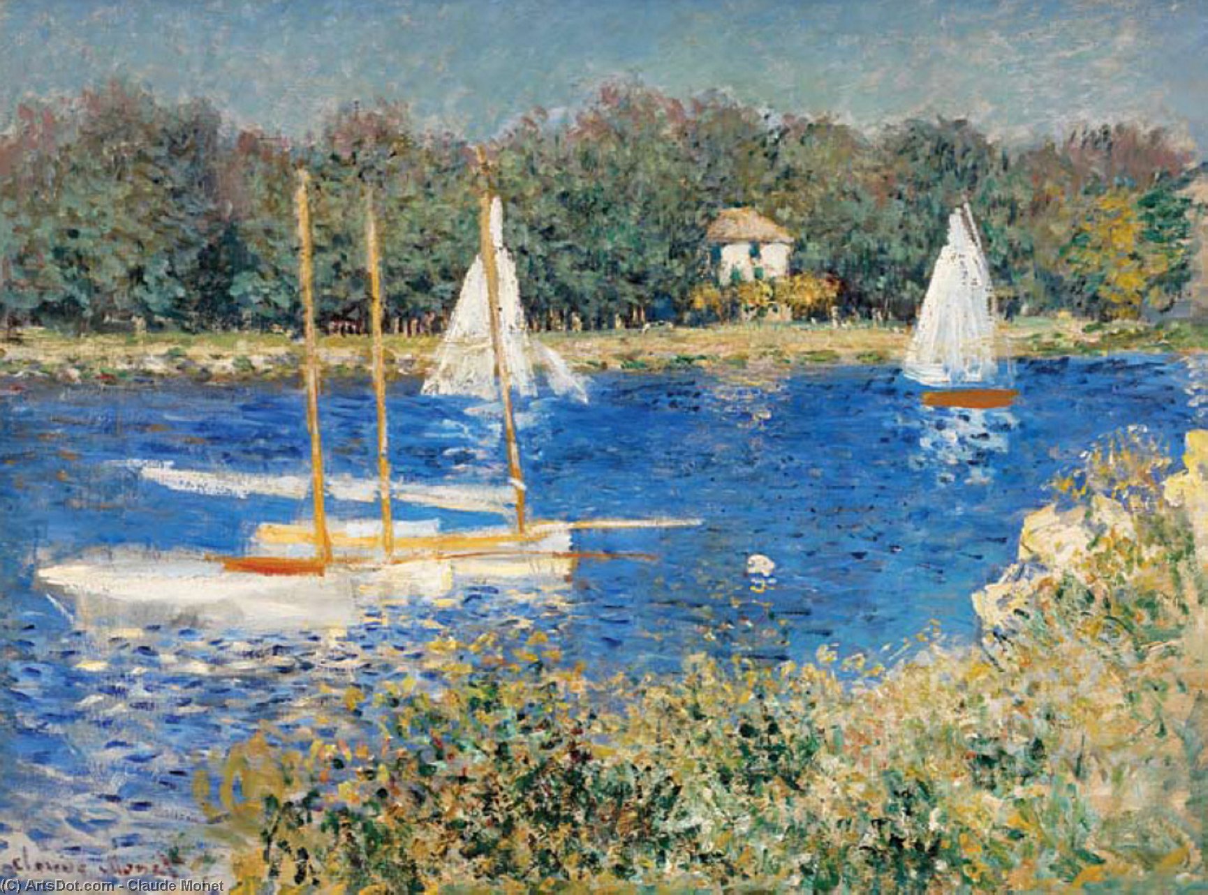 The Seine At Argenteuil — Клод Моне