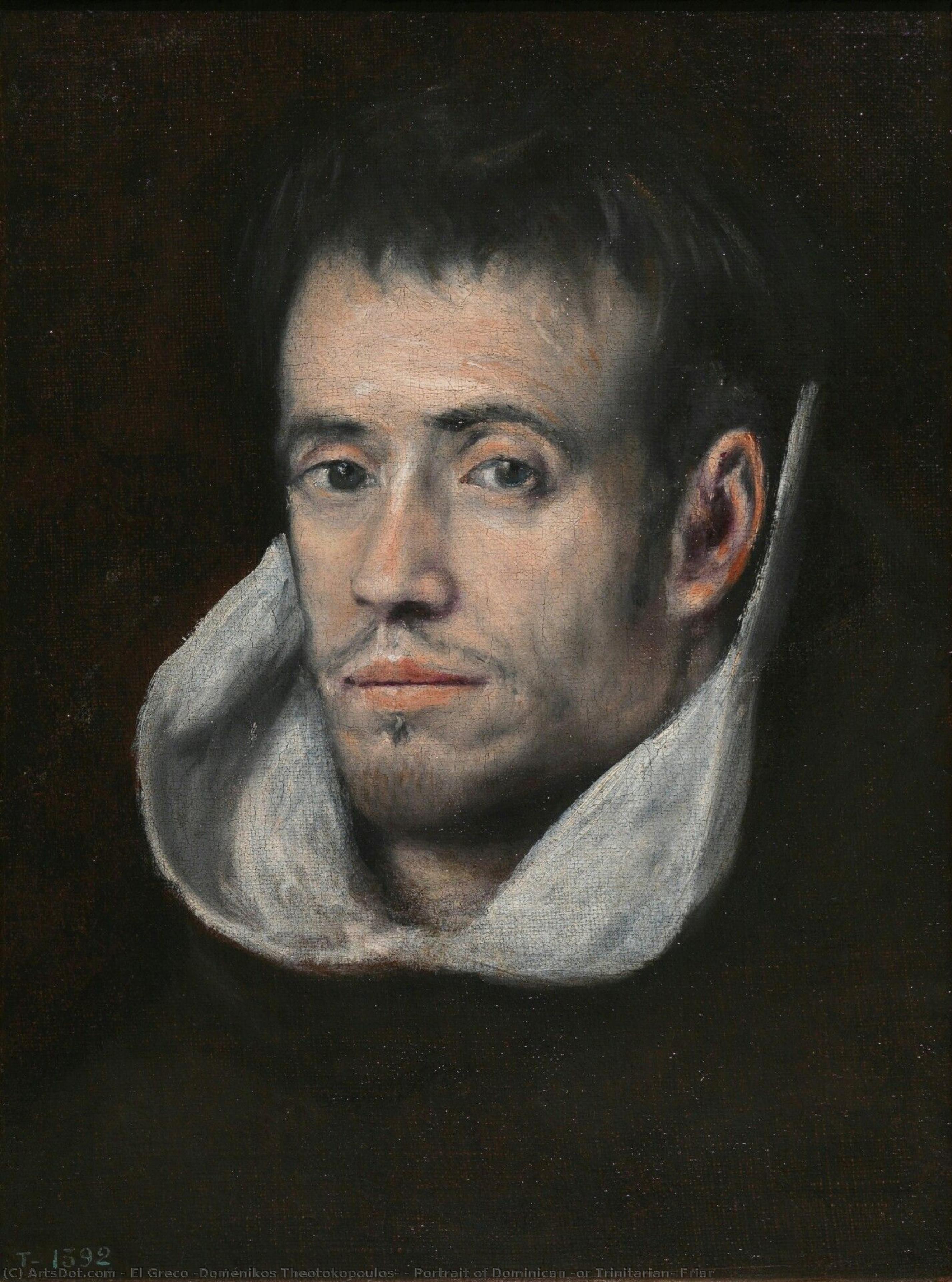 Retrato De Un Fraile Dominican (o Trinitario) — El Greco