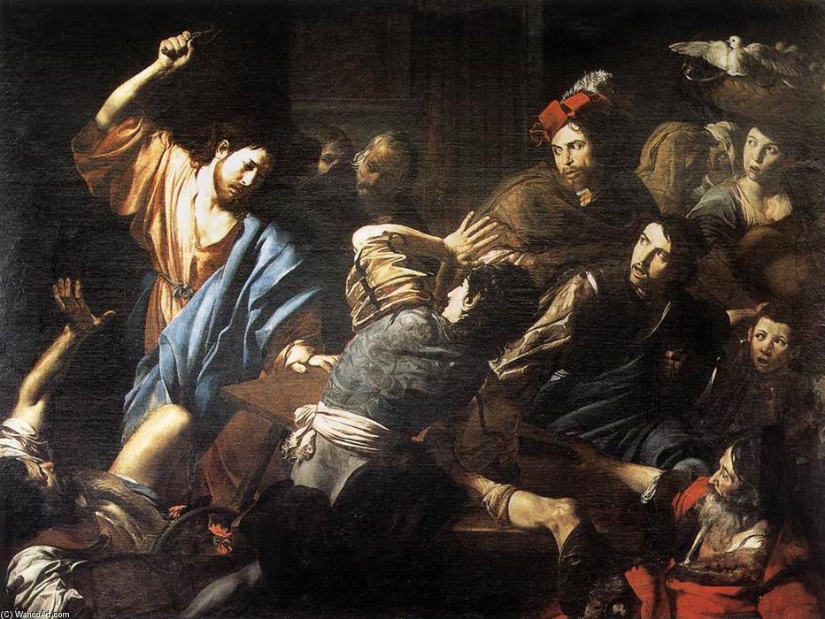 Christ Driving The Money Changers Out Of The Temple — Valentin De Boulogne