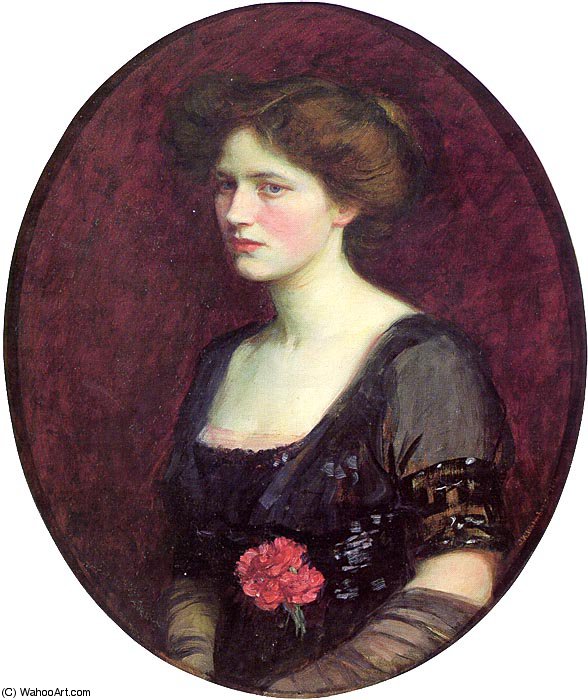 Portrait Of Mrs Charles Schreiber — John William Waterhouse