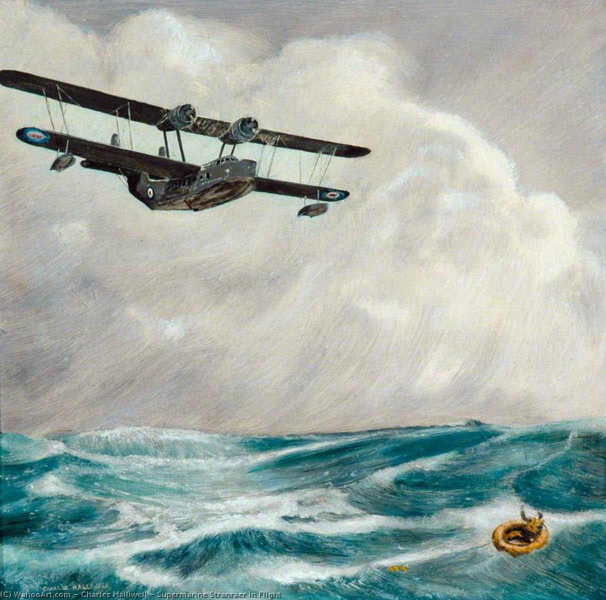 Supermarine Stranraer In Flight — Charles Halliwell