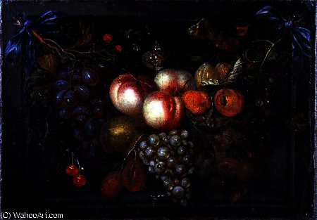 Still Life Of Fruit In A Stone Niche — Jan Pauwel The Elder Gillemans