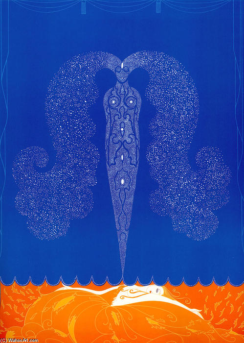 The Curtain Of I'hiver — Erté
