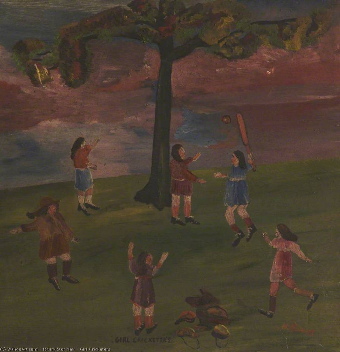 Girl Cricketers — Henry Stockley