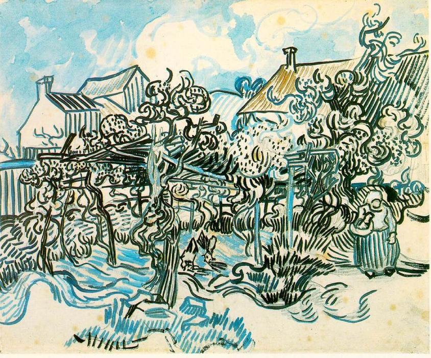 Old Vineyard With Peasant Woman — Vincent Willem Van Gogh