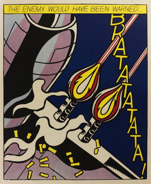 El Enemigo Habría Sido Advertido — Roy Lichtenstein