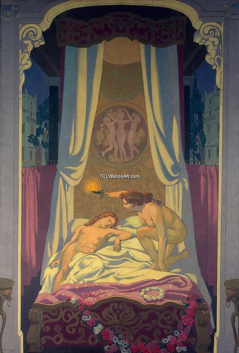 Panel 3. Psyche Discovers That Her Mysterious Lover Is Eros — Denis Maurice