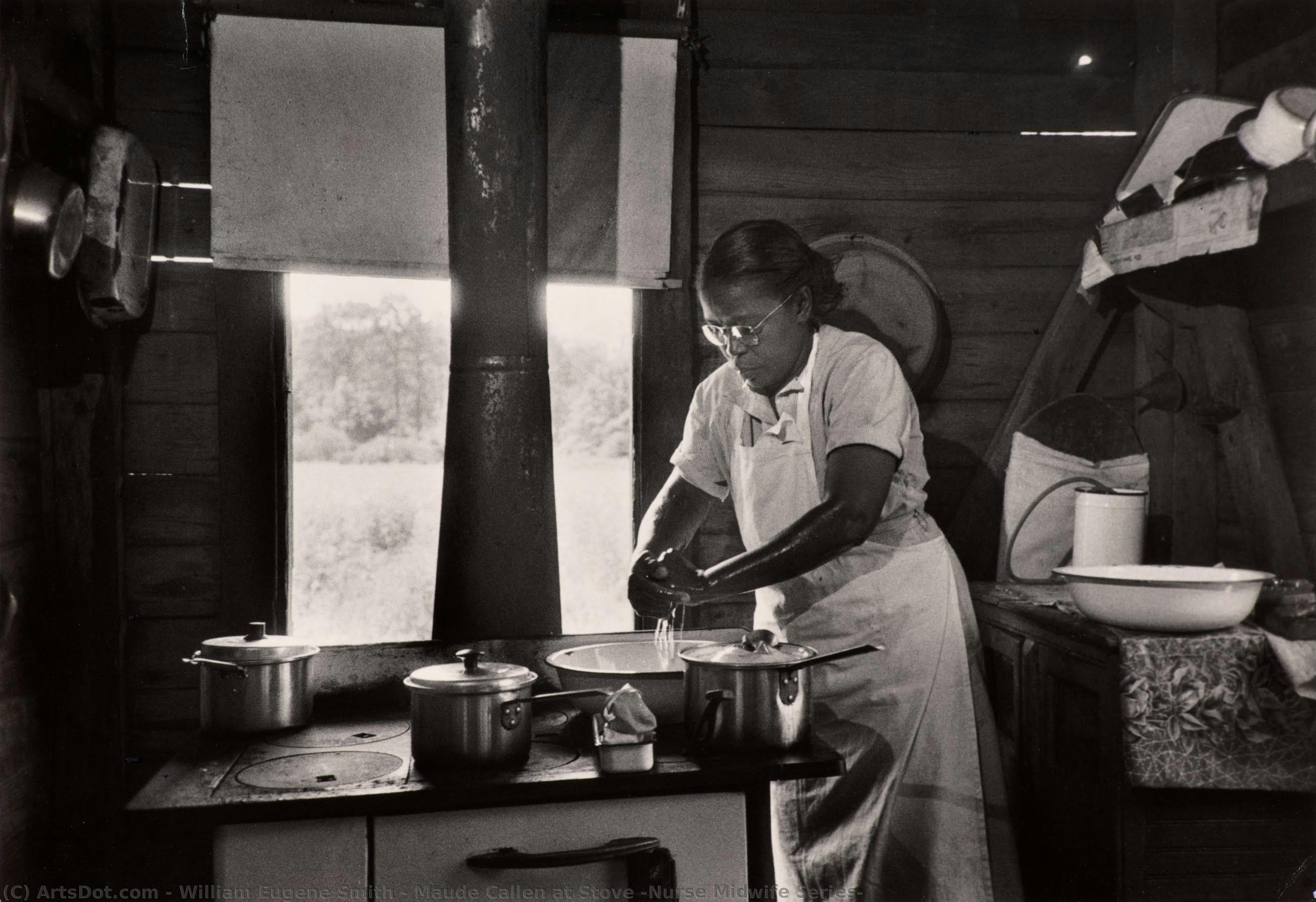 Maude Callen At Stove (nurse Midwife Series) — William Eugene Smith