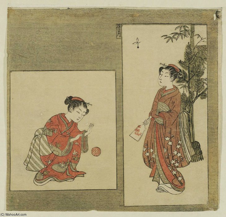 The First Month (shôgatsu) — Suzuki Harunobu
