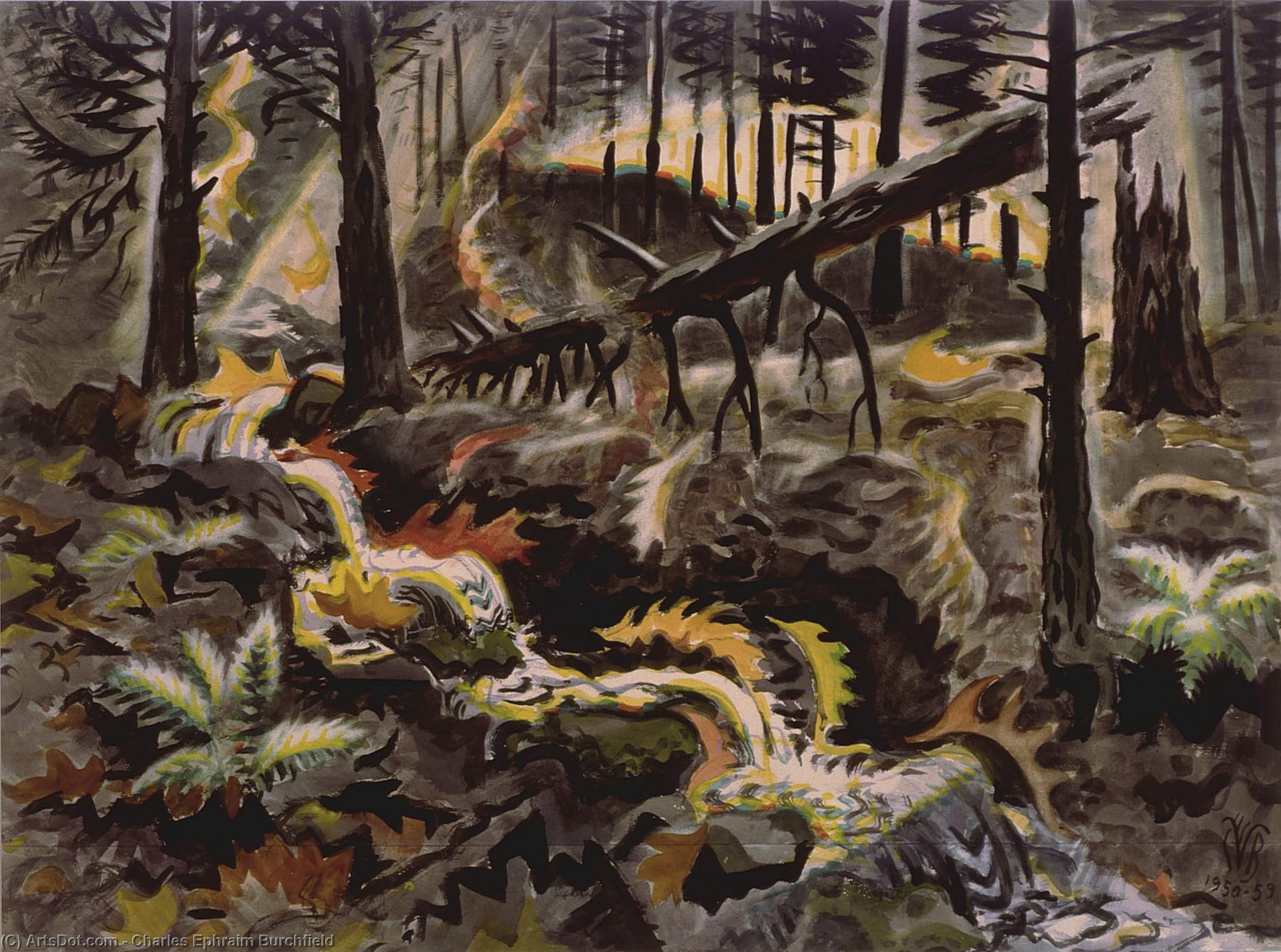 Autumn Leaves At Play — Charles Burchfield