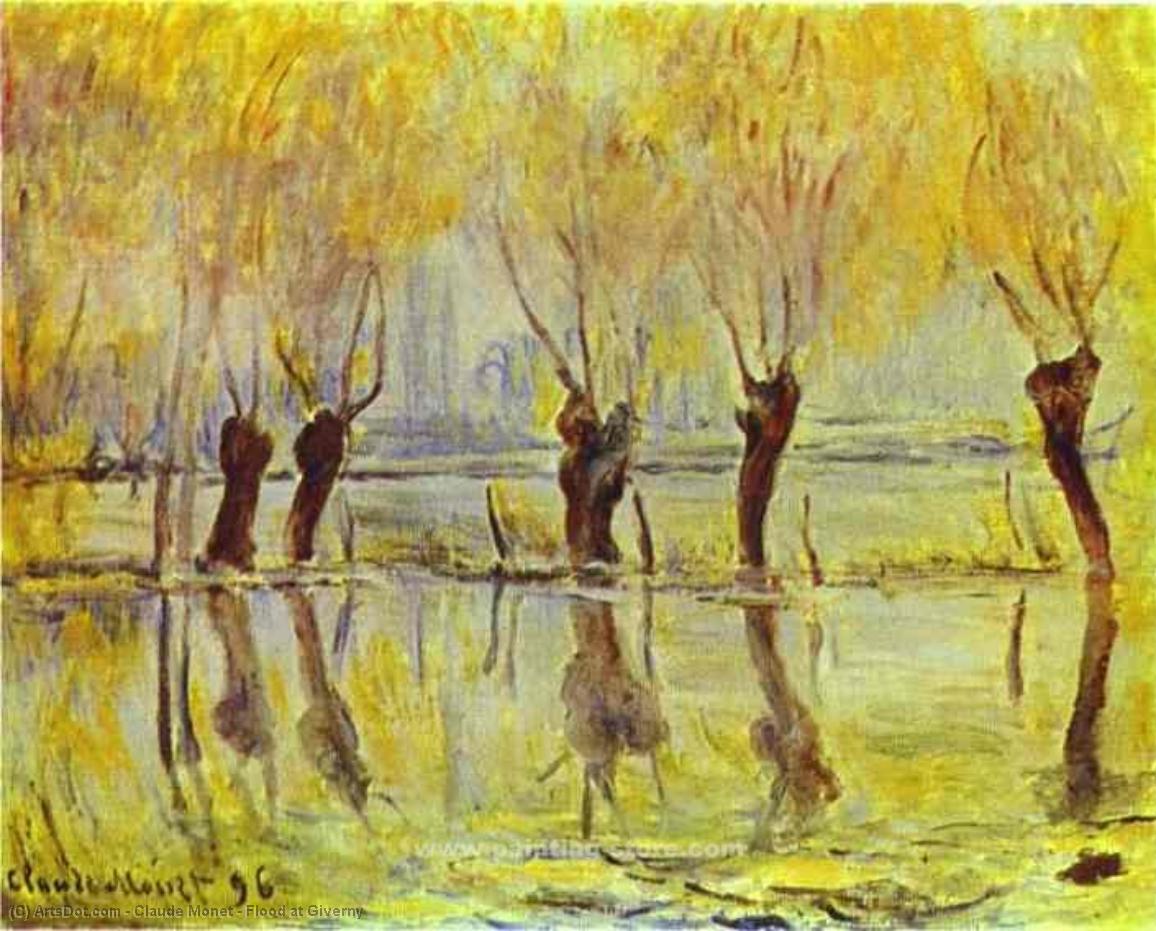 Flood At Giverny — Клод Моне