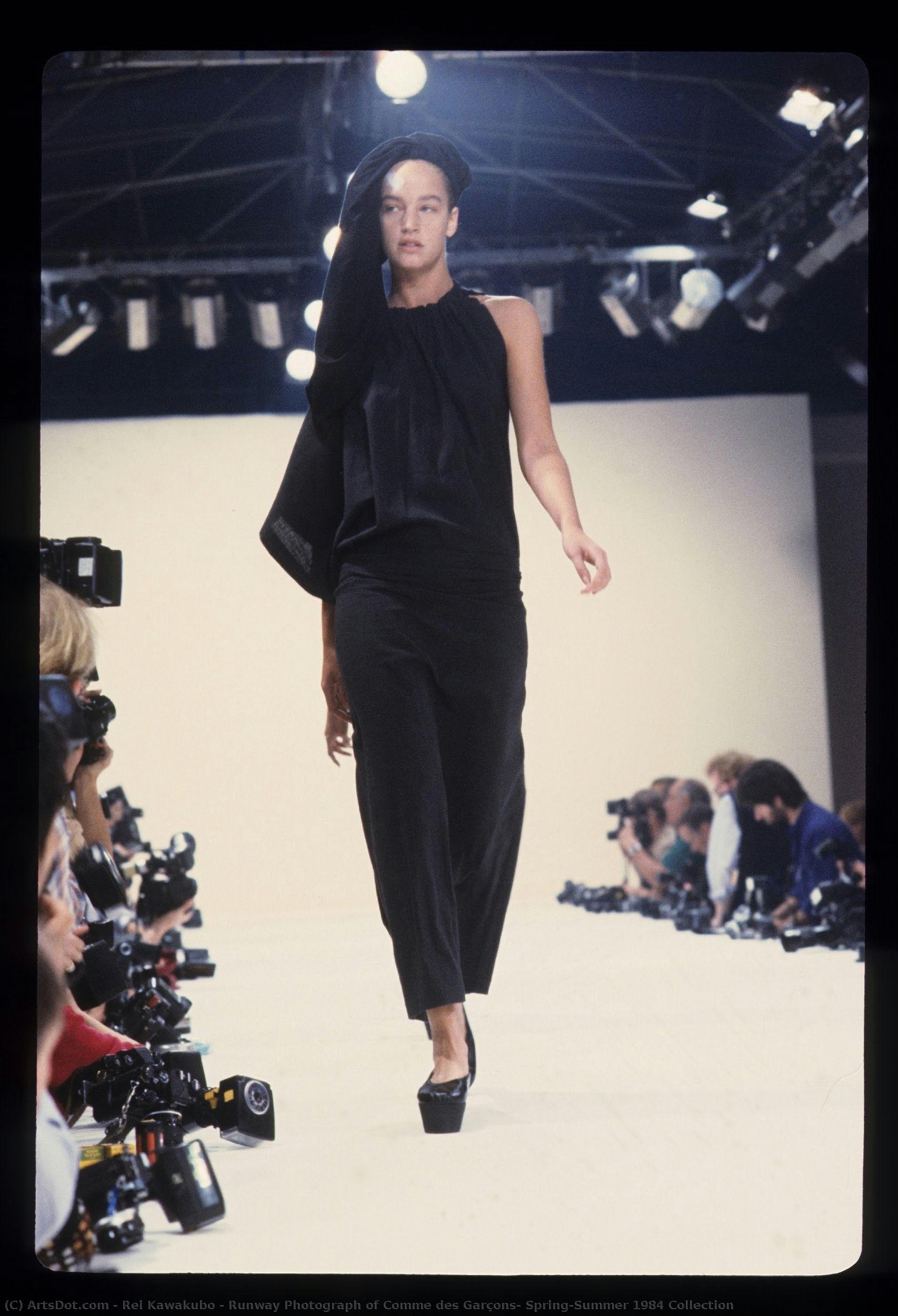 Runway Photograph Of Comme Des Garçons, Spring/summer 1984 Collection — Rei Kawakubo