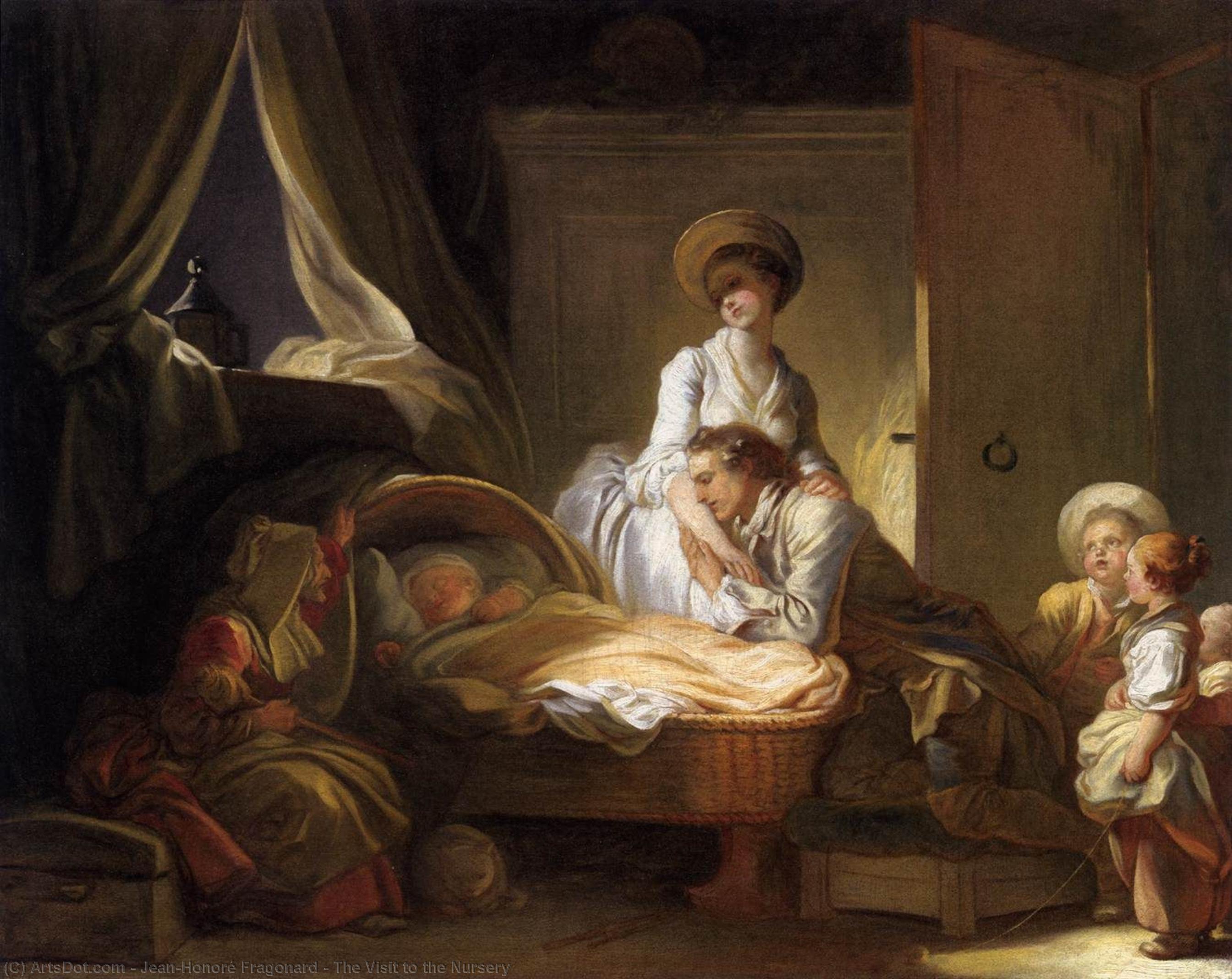 The Visit To The Nursery — Jean-honoré Fragonard