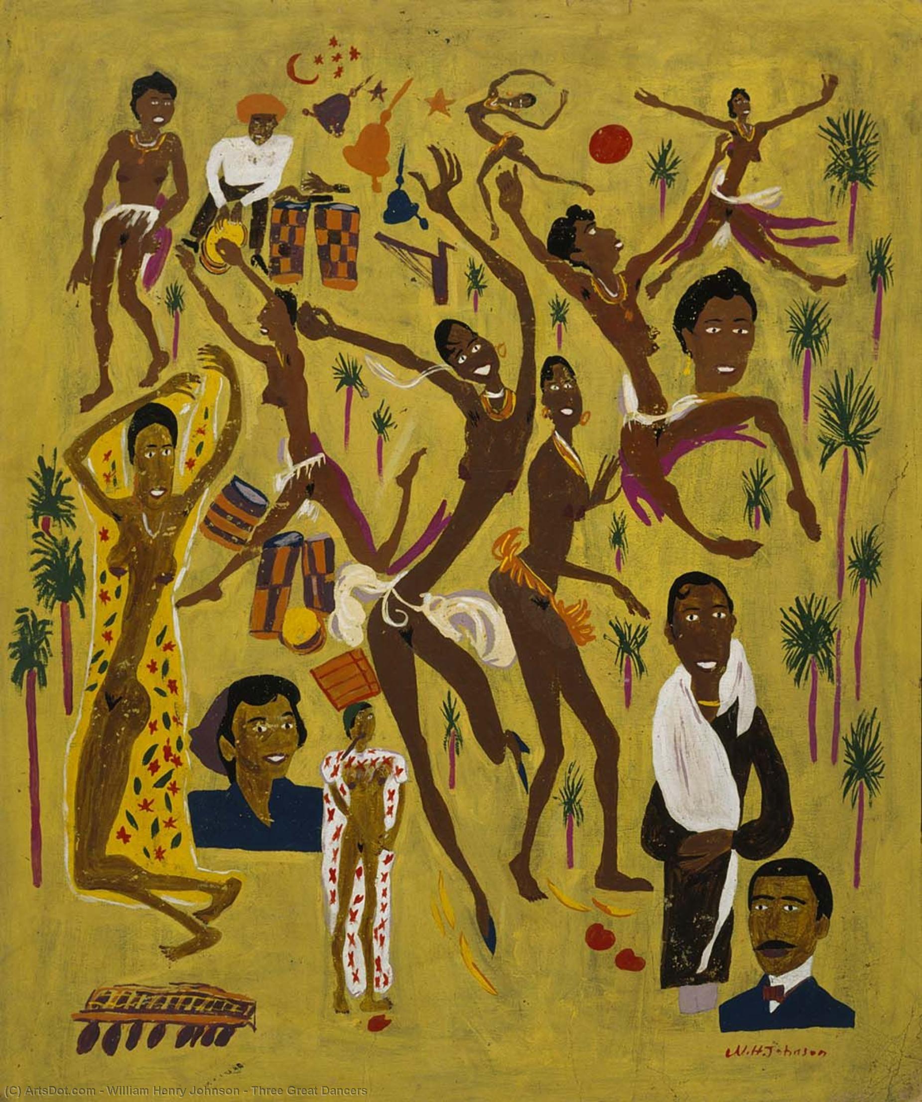 Three Great Dancers — William H. Johnson