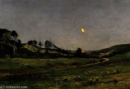 Evening Over The Dunes Of Equihen — Jean-baptiste-antoine Guillemet