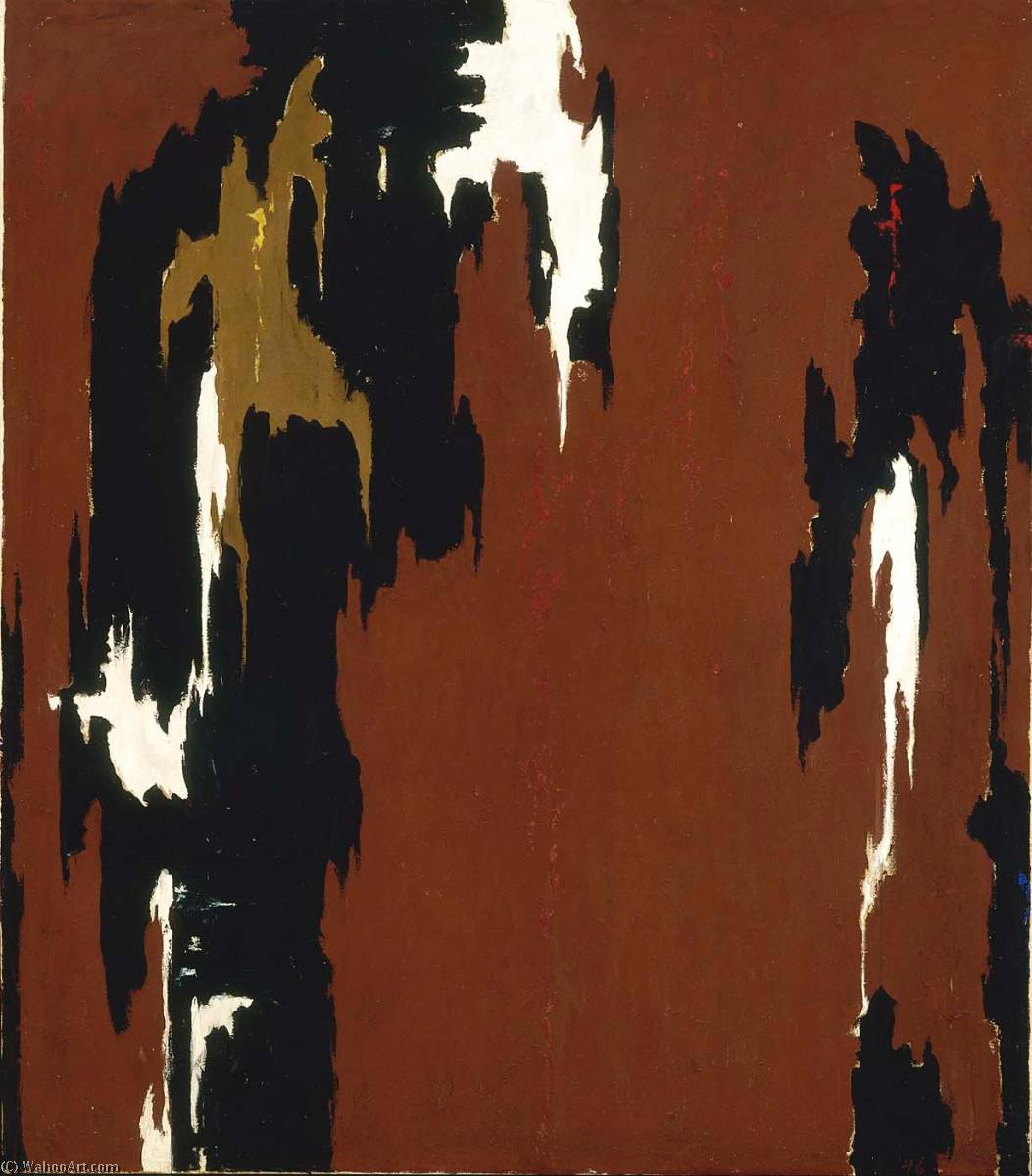 1946 H (indian Red And Black) — Clyfford Still