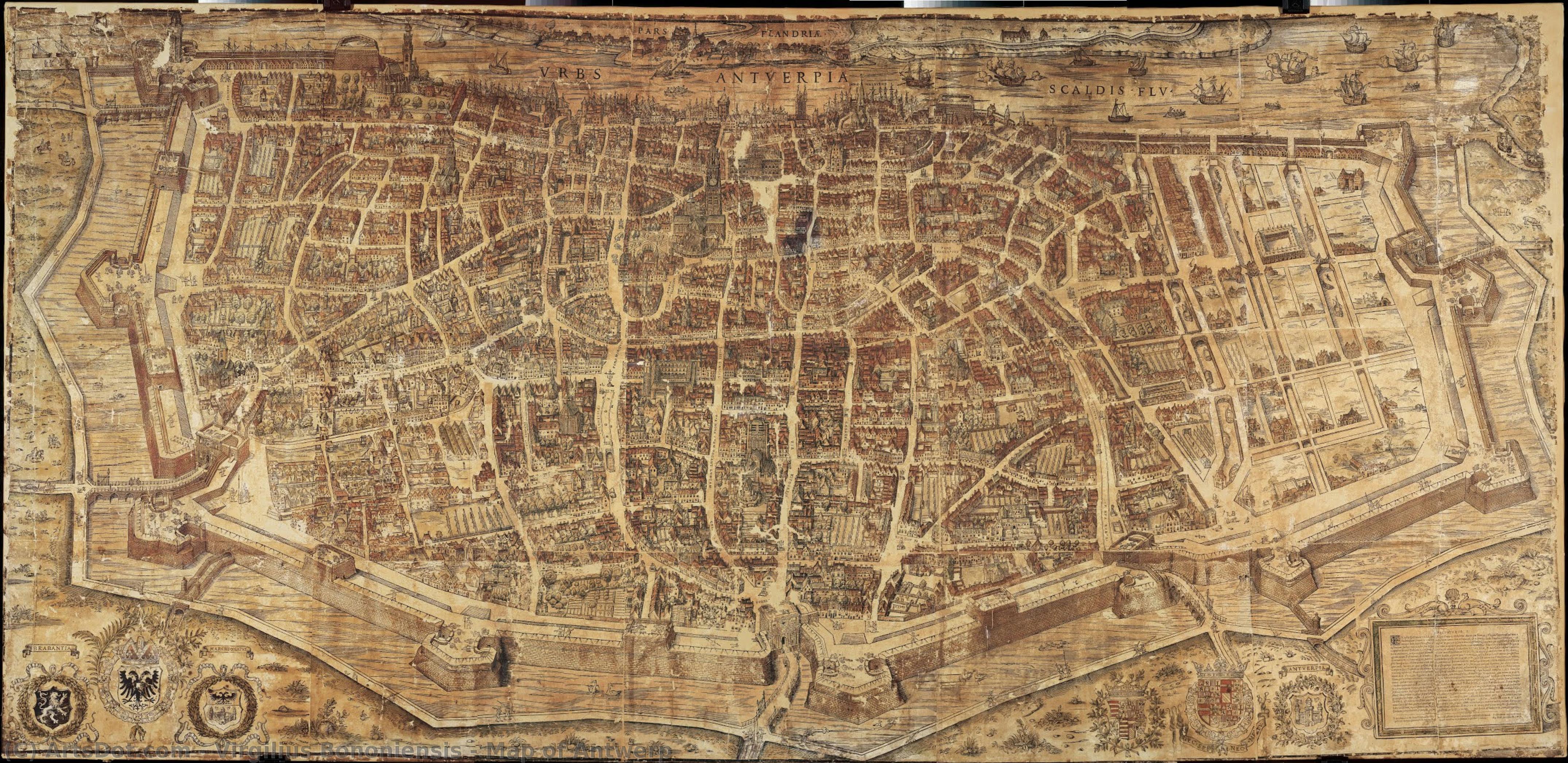 Map Of Antwerp — Virgilius Bononiensis