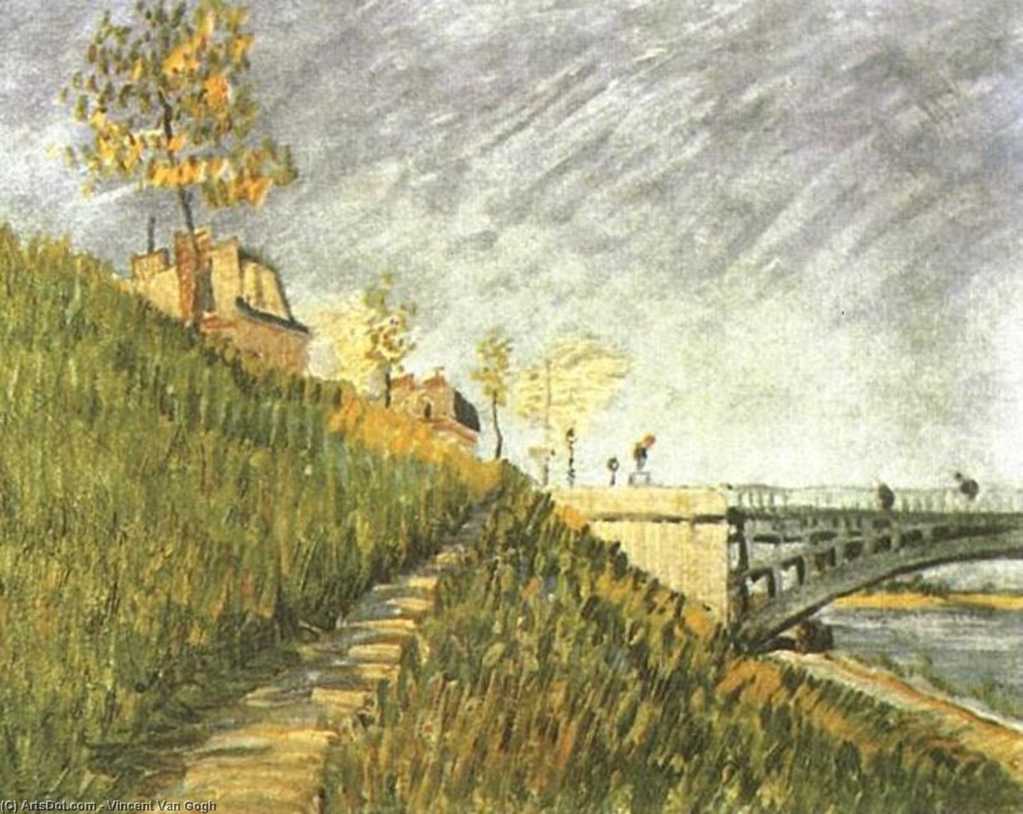 Orillas Del Sena Cerca De Pont De Clichy — Vincent Willem Van Gogh