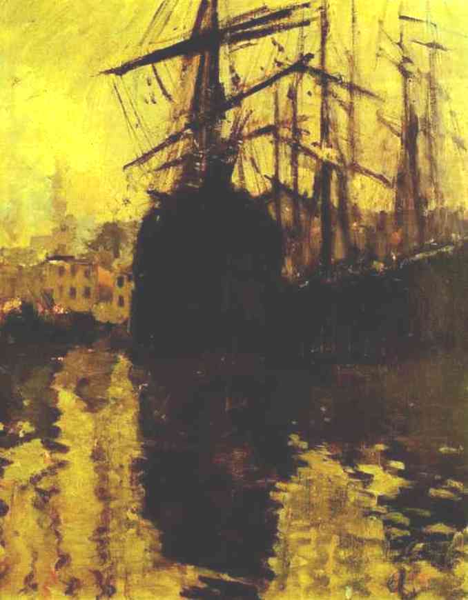 The Port In Marseilles. — Konstantin Alexeievitch Korovin