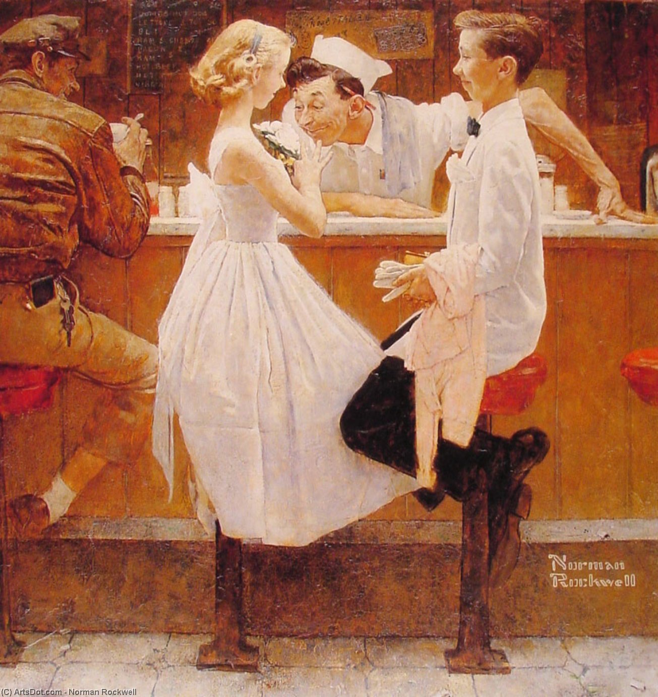 After The Prom — Norman Rockwell