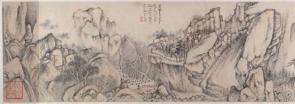 明 趙左 谿山無盡圖 卷 Streams And Mountains Without End — Zhao Zuo