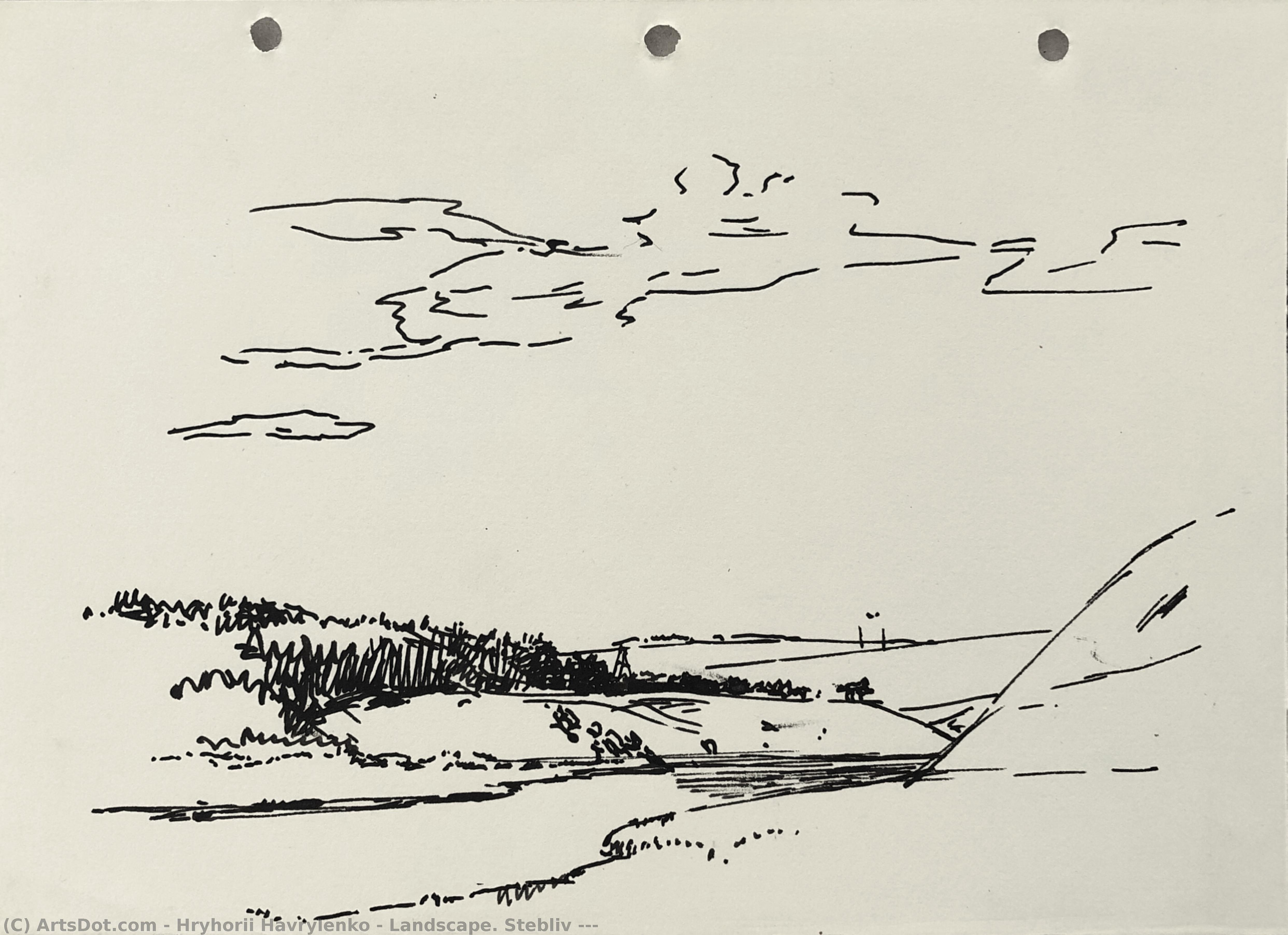 Landscape. Stebliv (?) — Hryhorii Havrylenko