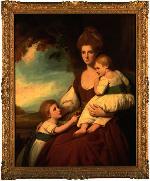 Group Portrait Of Mrs Charles Hawkins And Her Children — George Romney